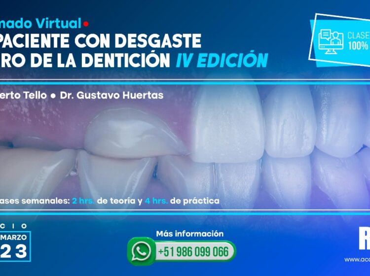 Diplomado virtual ROA – 4ta Edición 2023  “Paciente con desgaste severo de la Dentición”